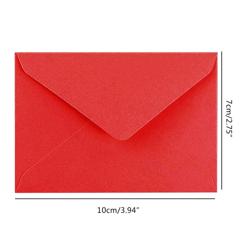 (10 Pieces/Lot) Color Retro Bronzing Mini Envelopes Iridescent Paper Love Letter Invitation Envelope