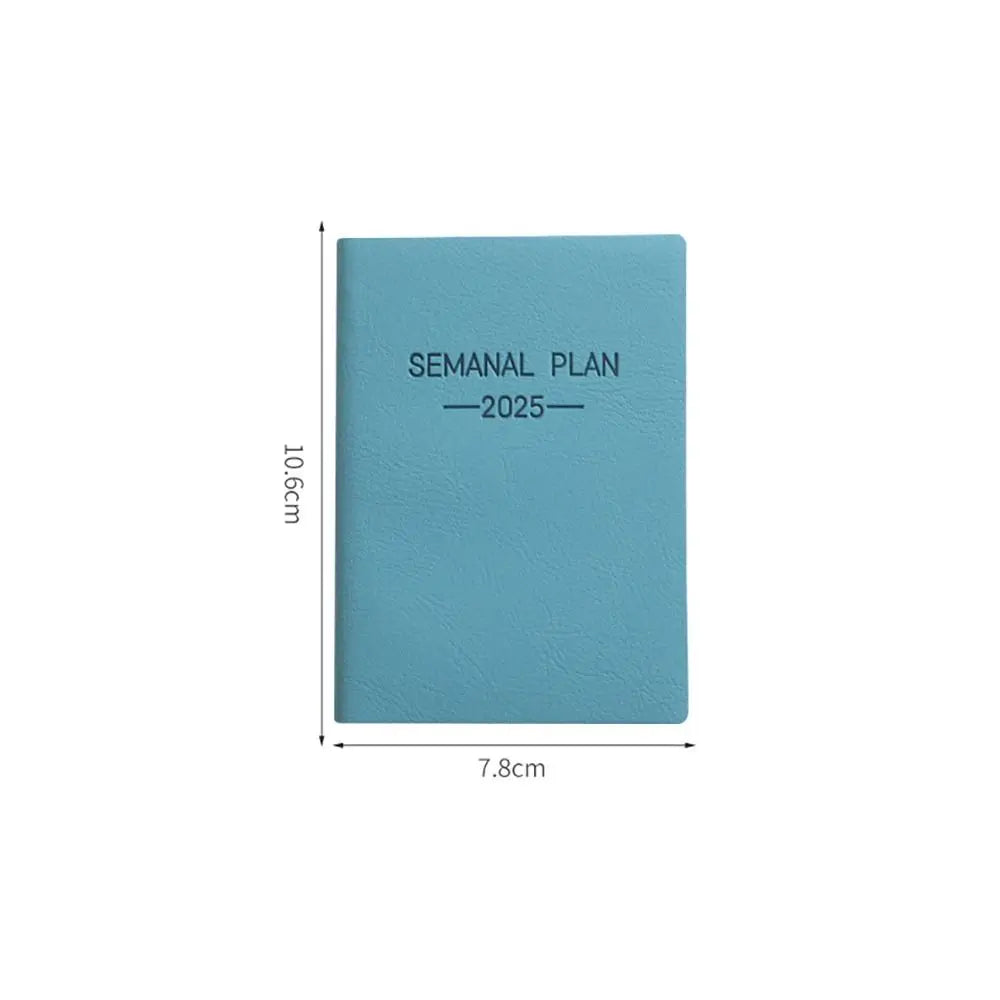 Minimalist A5 2025 Agenda Book with Calendar To Do List A5 Notebook Spanish Morandi Color 2025 Planner Notebook School Office