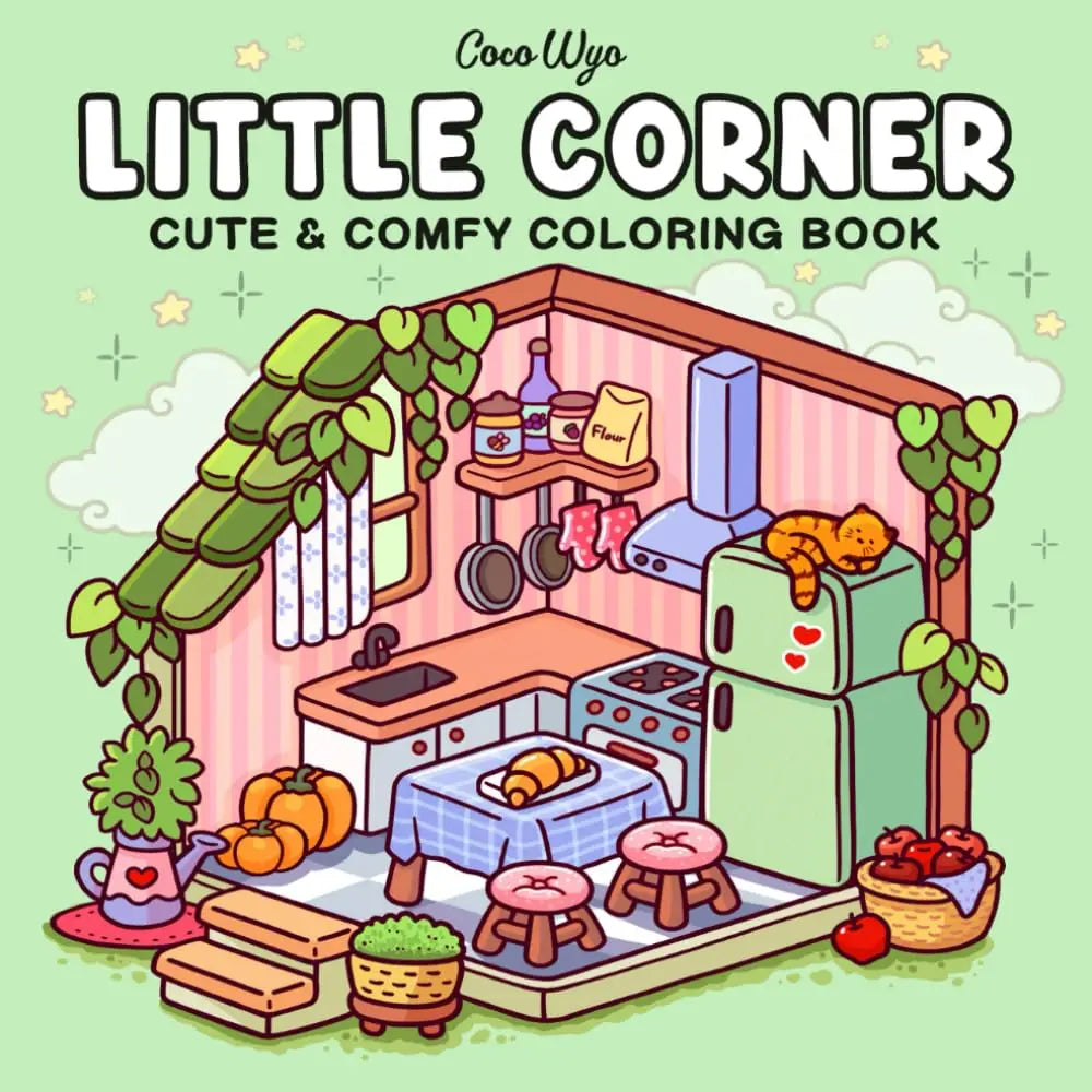 Halloween Coloring Book COZY FRIENDS Coloring Book For Adults And Teens Featuring Adorable Creepy Creatures for Halloween Gifts